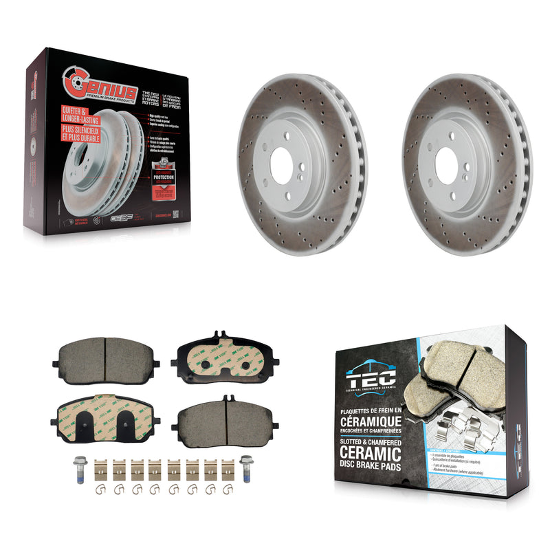 Transit Auto KGT-103461 Disc Brake Kit for 2019-2023 Mercedes-Benz EQB 300, Mercedes-Benz EQB 350 and More - Front