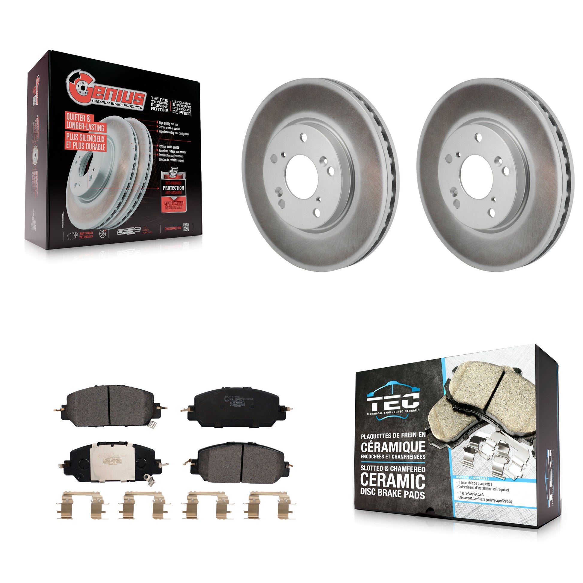 Transit Auto KGT-103467 Disc Brake Kit for 2017-2021 Honda Clarity - Front