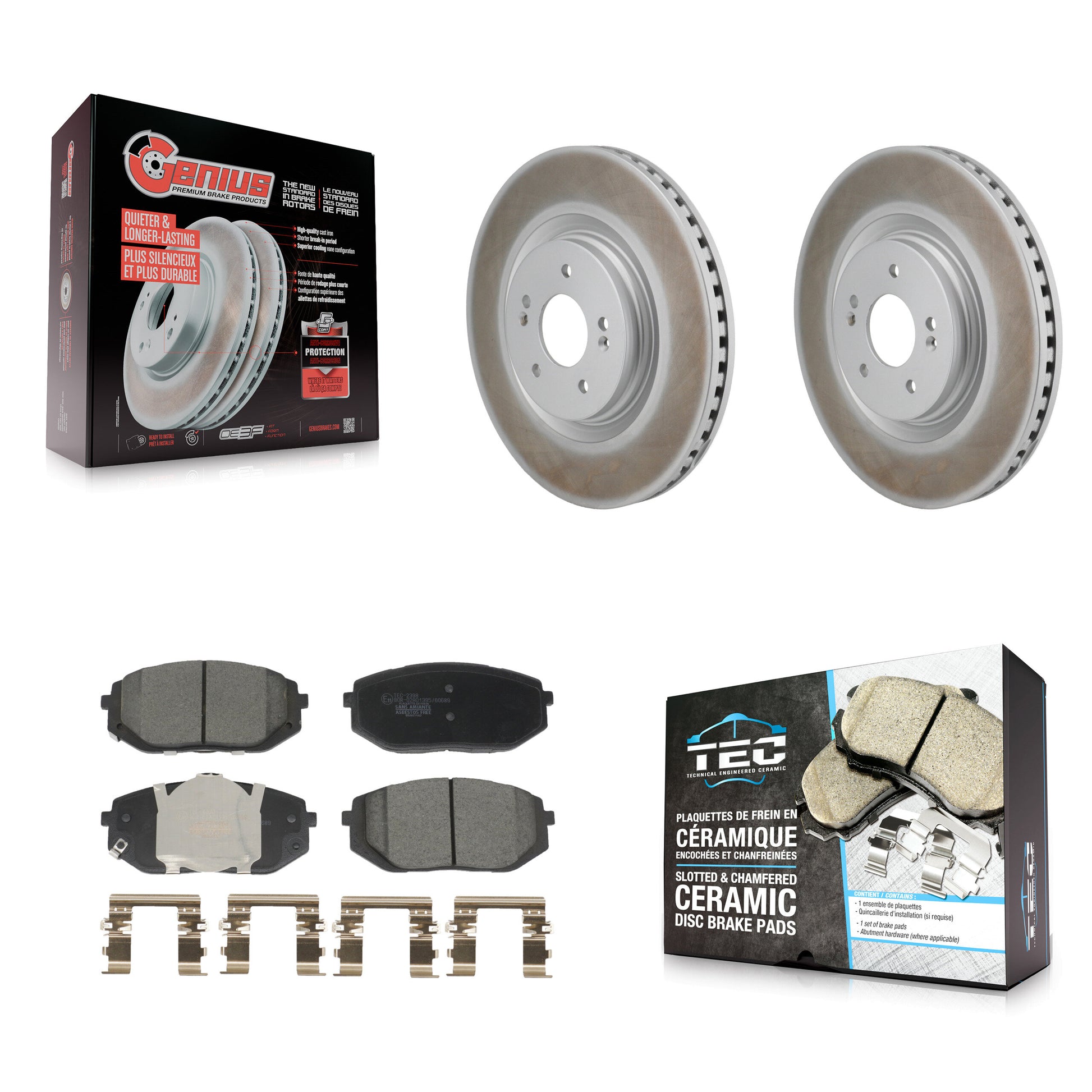 Transit Auto KGT-103476 Disc Brake Kit for 2021-2025 Kia K5, Hyundai Sonata - Front