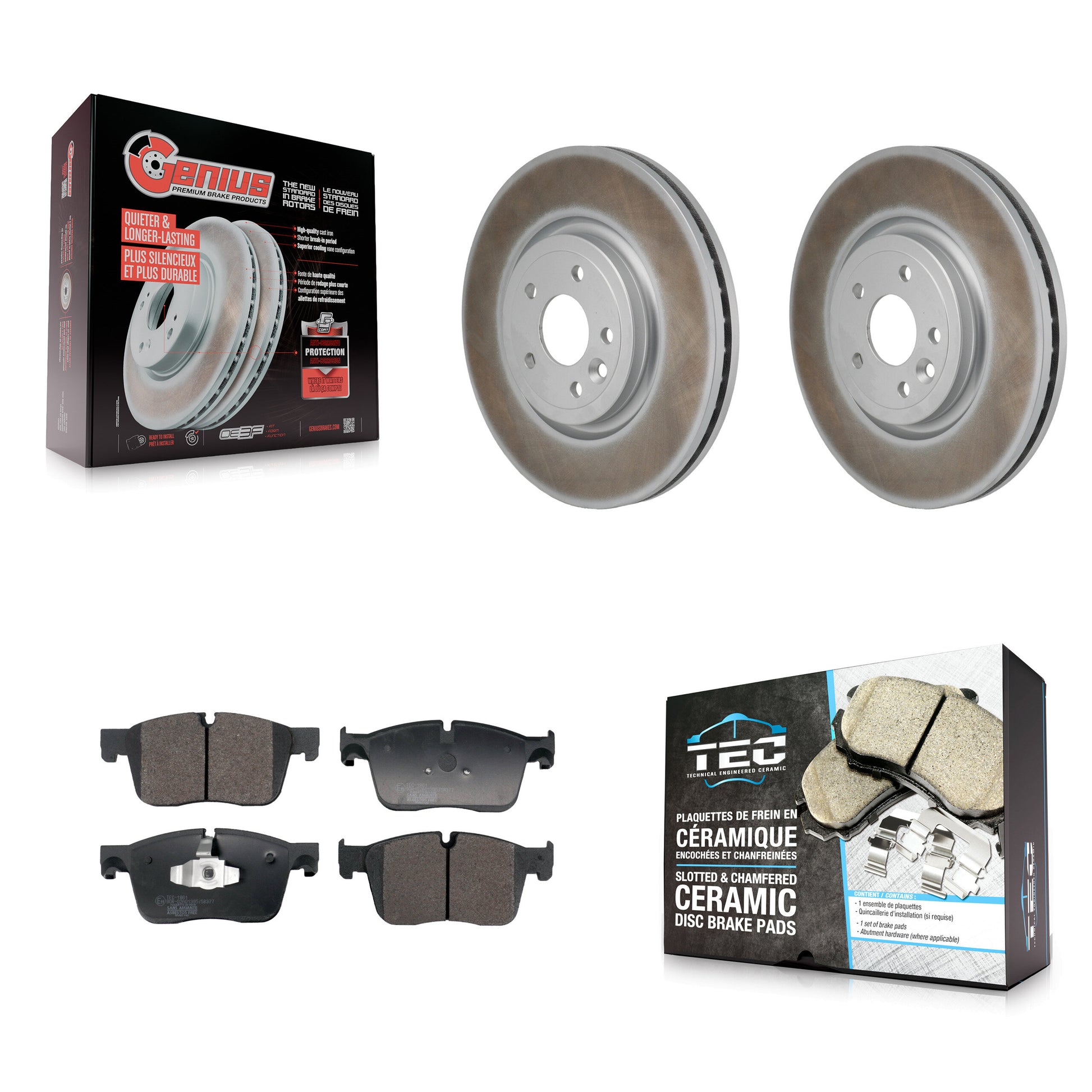 Transit Auto KGT-103486 Disc Brake Kit for 2016-2019 Jaguar XF - Front