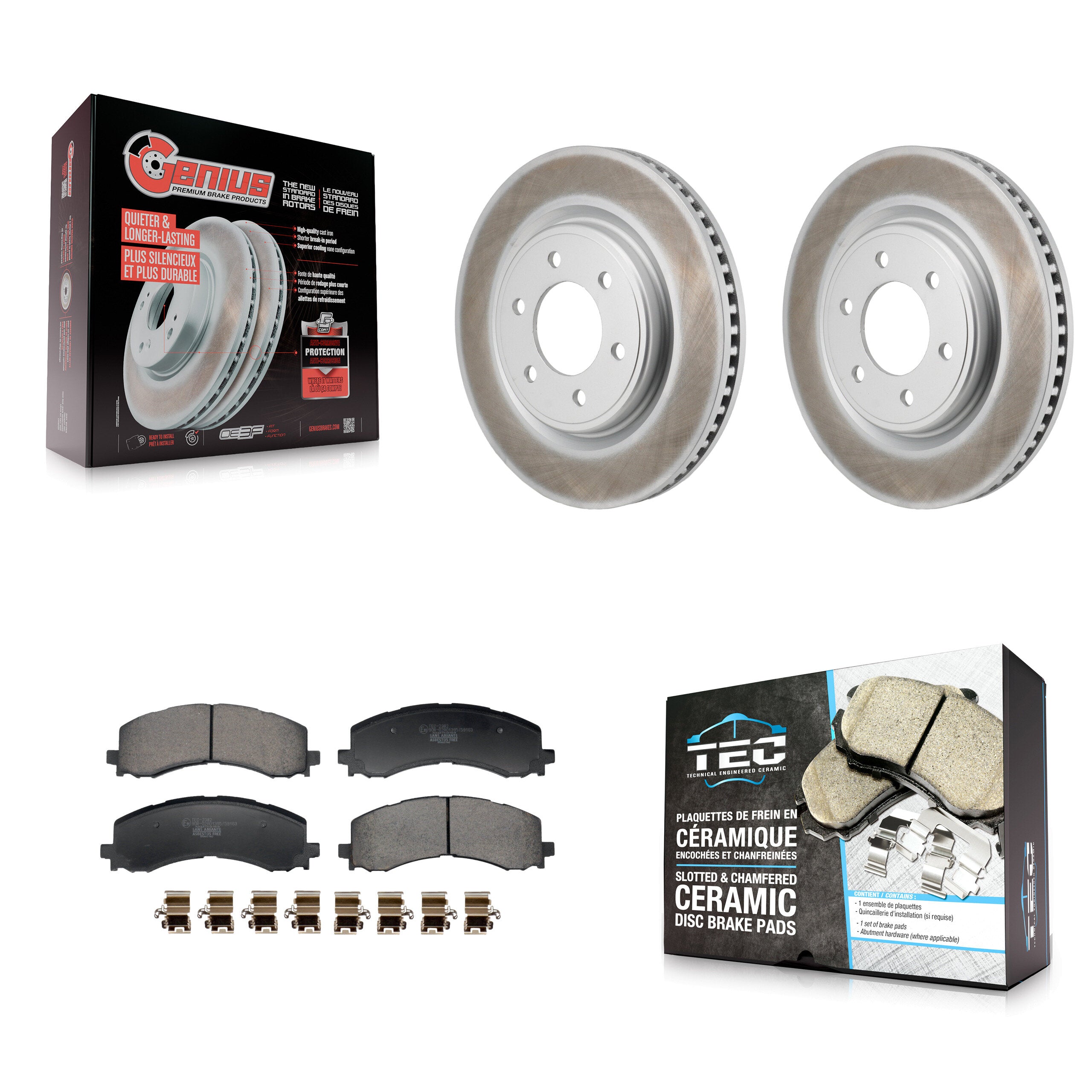 Transit Auto KGT-103487 Disc Brake Kit for 2021-2025 Ford Bronco, Ford Expedition and More - Front