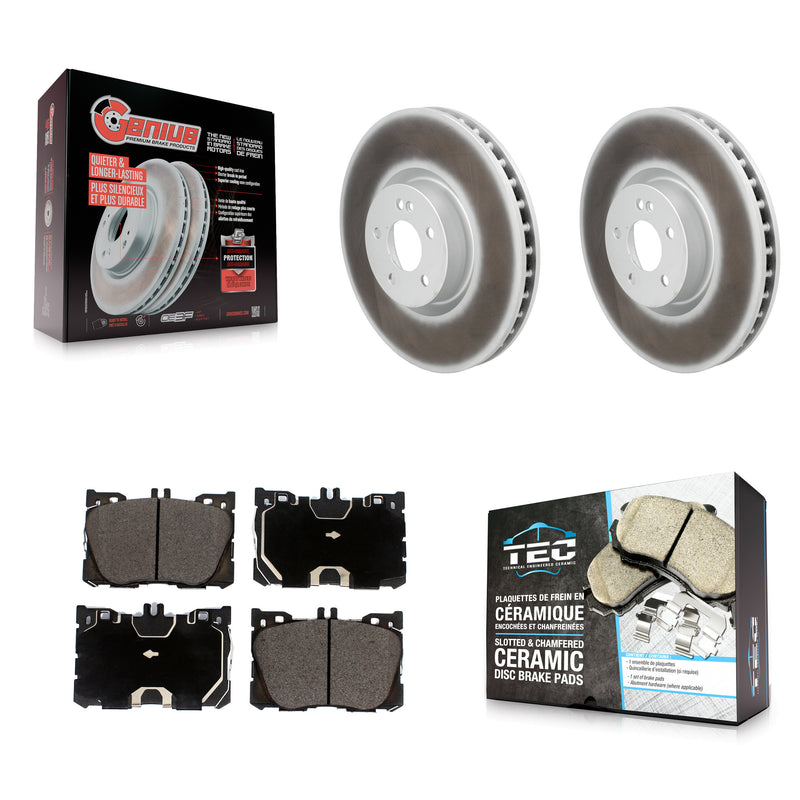 Transit Auto KGT-103488 Disc Brake Kit for 2016-2023 Mercedes-Benz C43 AMG, Mercedes-Benz E450 and More - Front