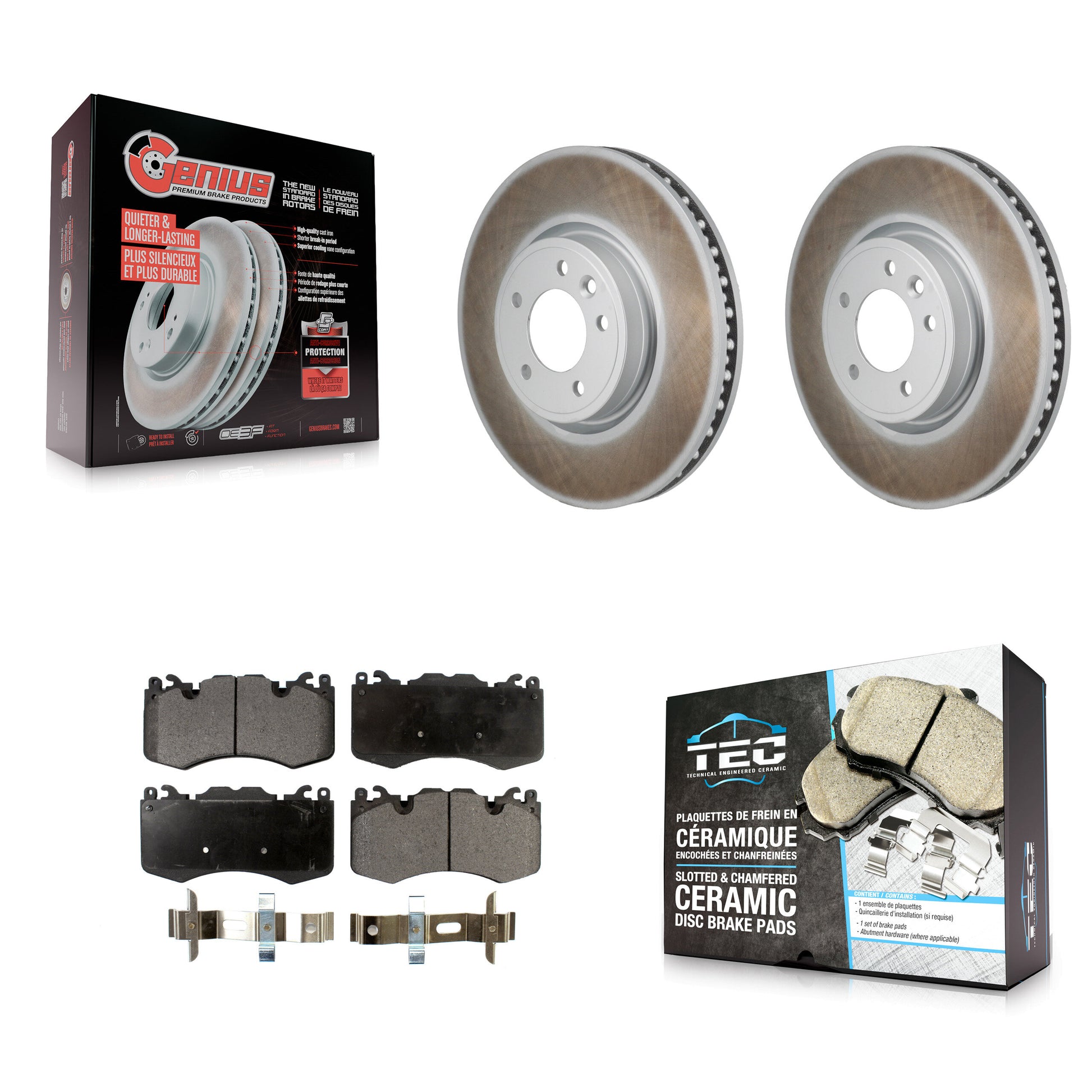 Transit Auto KGT-103491 Disc Brake Kit for 2020-2021 Land Rover Range Rover, Land Rover Range Rover Sport - Front