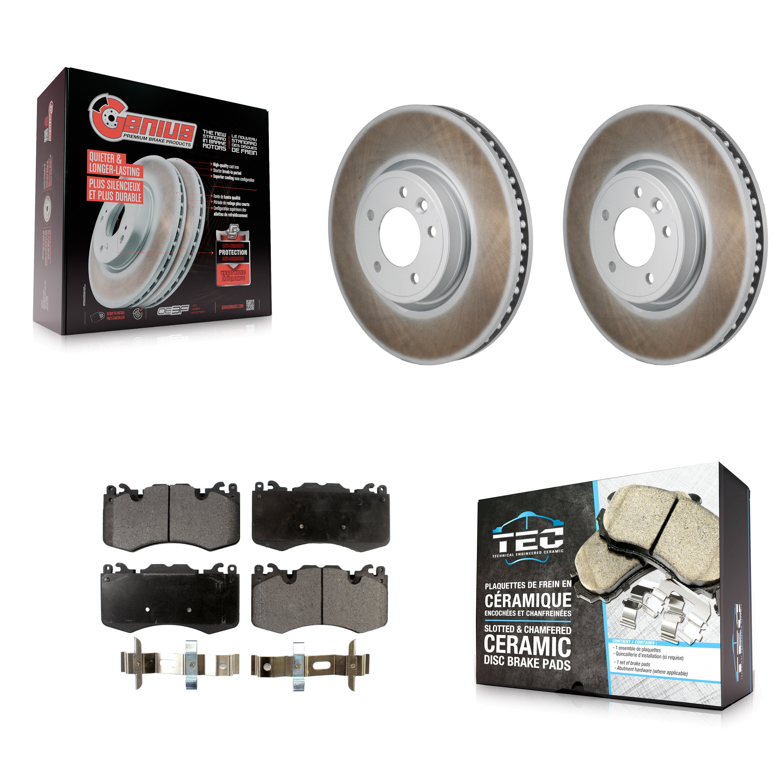 Transit Auto KGT-103491 Disc Brake Kit for 2020-2021 Land Rover Range Rover, Land Rover Range Rover Sport - Front