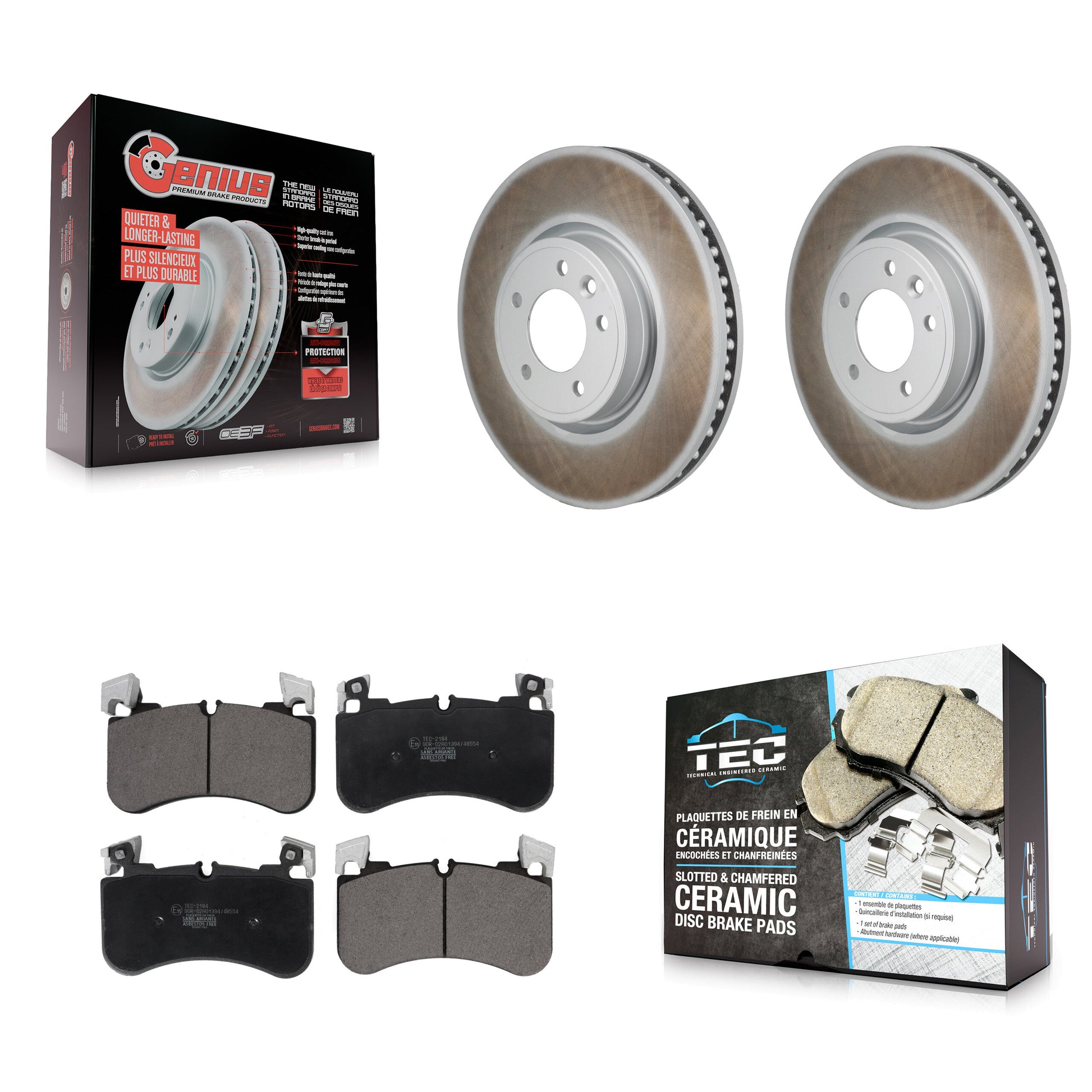 Transit Auto KGT-103492 Disc Brake Kit for 2020-2022 Land Rover Range Rover, Land Rover Range Rover Sport - Front
