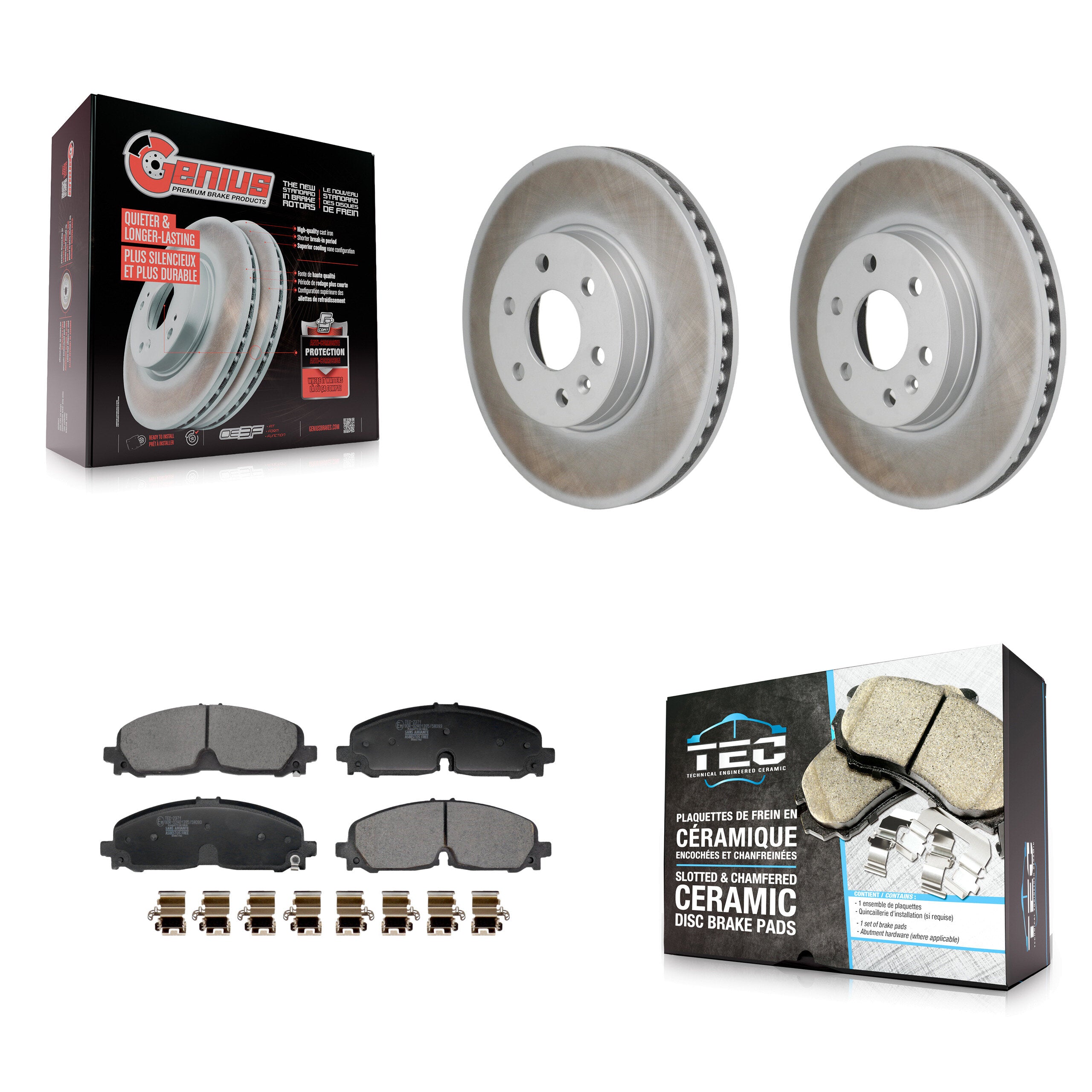 Transit Auto KGT-103494 Disc Brake Kit for 2021-2022 Chevrolet Colorado, GMC Canyon - Front