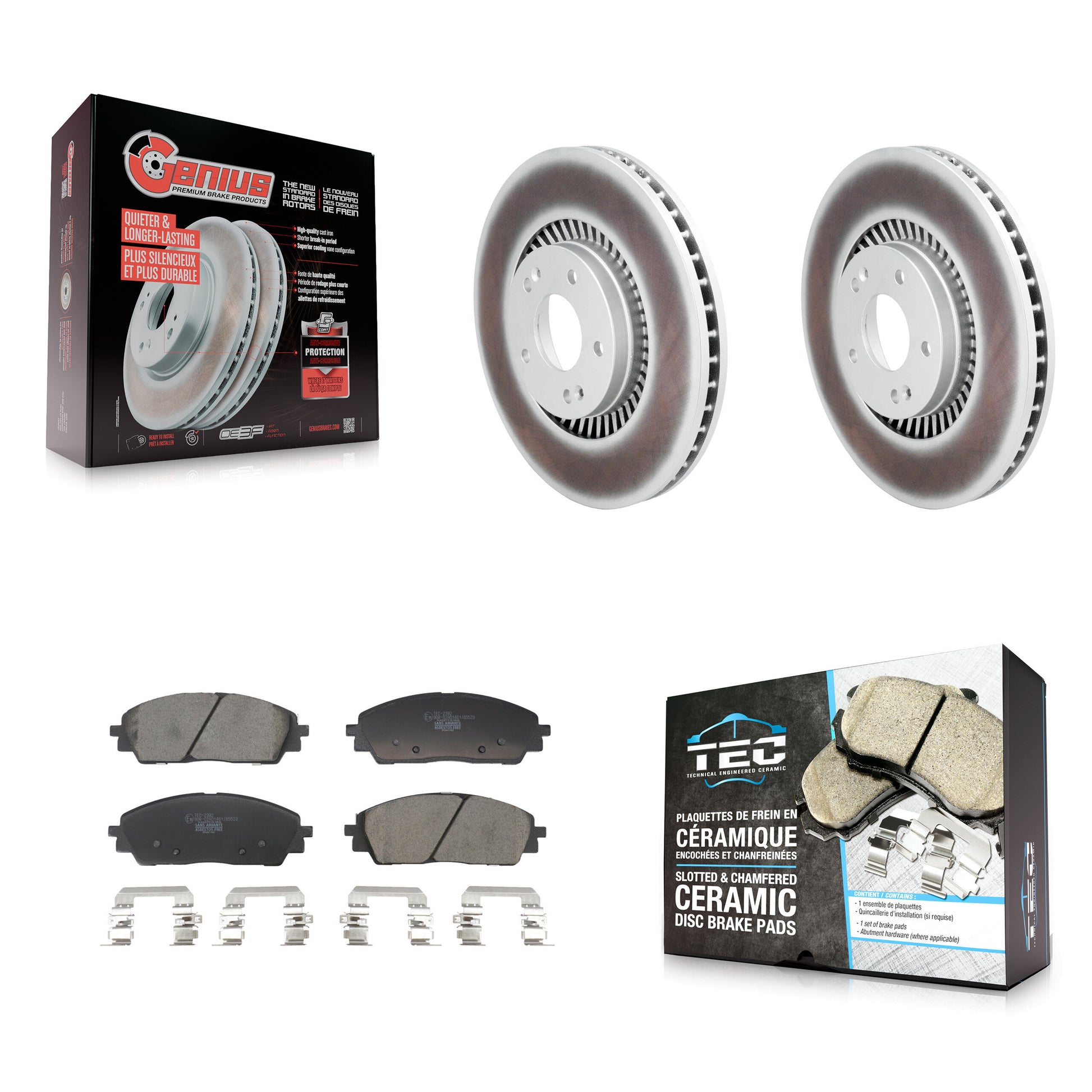Transit Auto KGT-103500 Disc Brake Kit for 2022-2024 Kia Carnival - Front