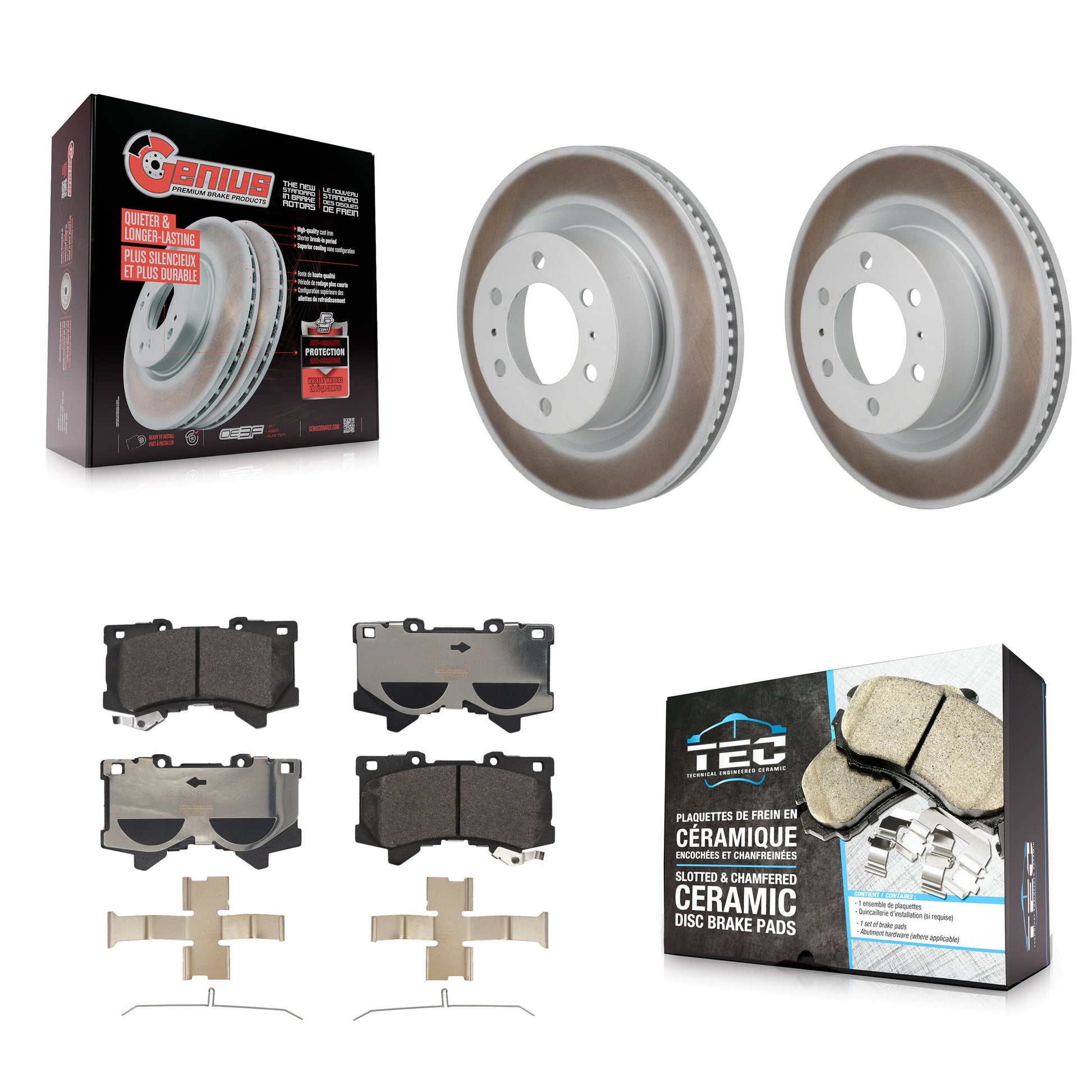 Transit Auto KGT-103501 Disc Brake Kit for 2022-2024 Toyota Sequoia, Lexus LX600, Toyota Tundra - Front