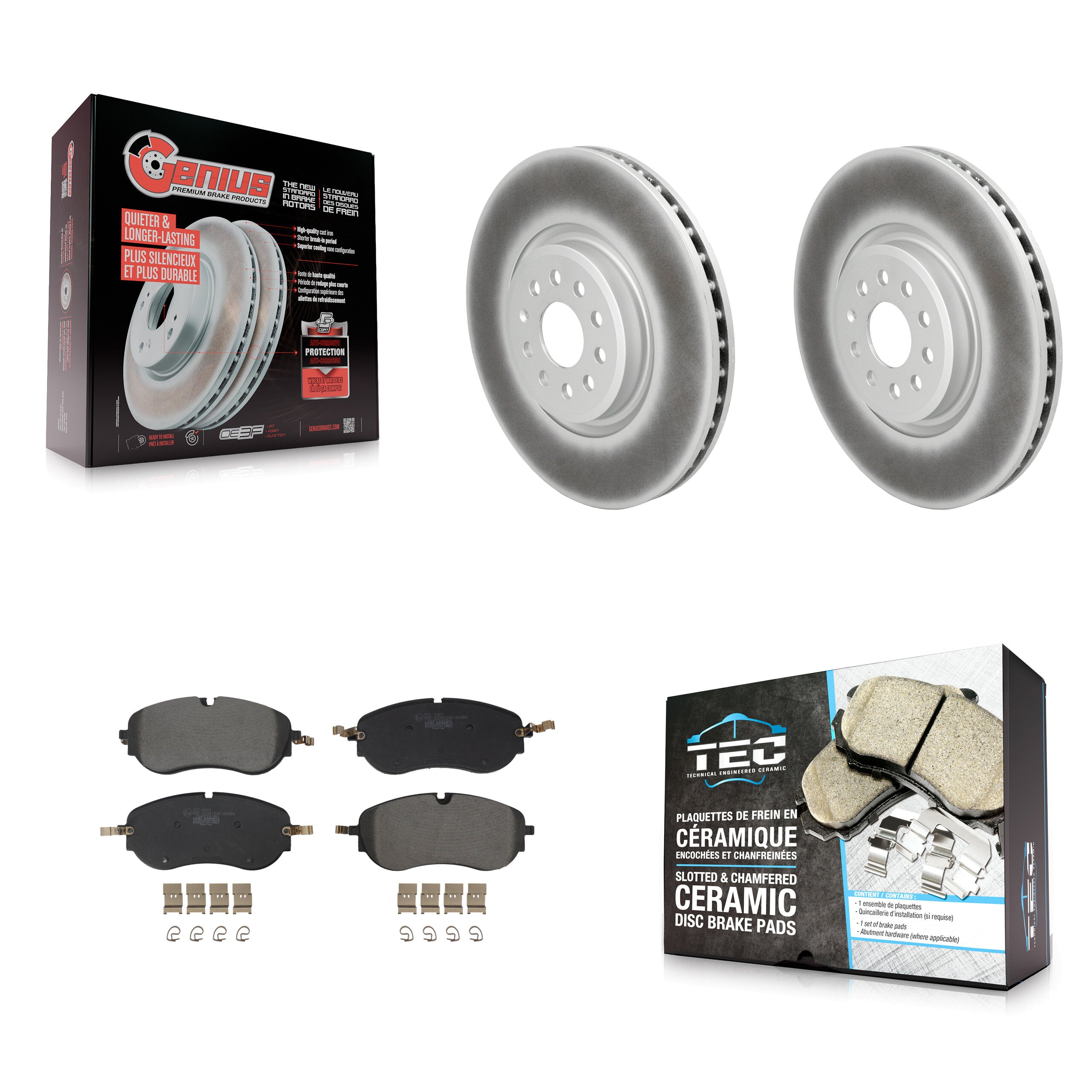 Transit Auto KGT-103504 Disc Brake Kit for 2021-2023 Audi Q4 e-tron, Audi Q4 e-tron Sportback, Volkswagen ID.4 - Front