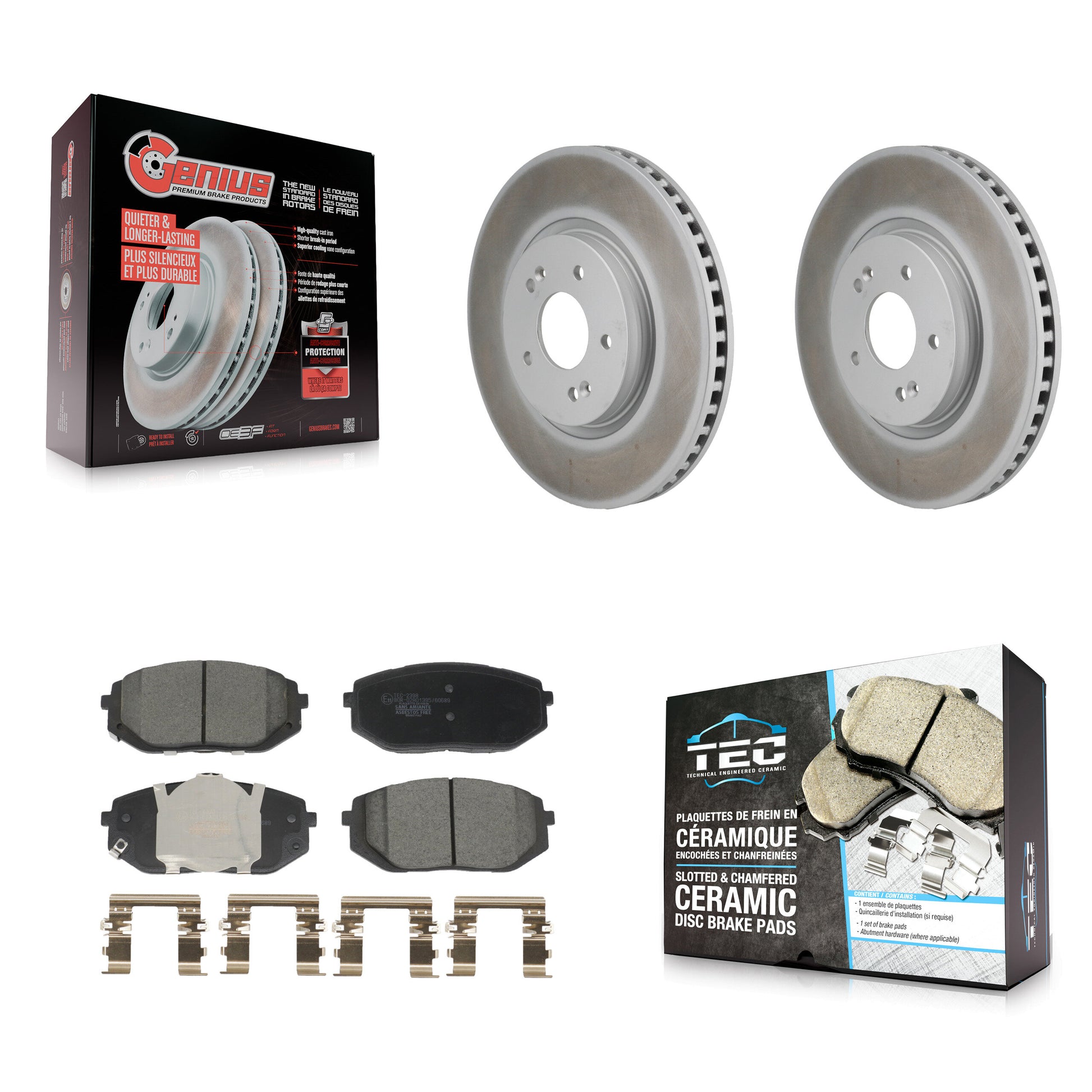Transit Auto KGT-103505 Disc Brake Kit for 2022-2024 Kia EV6, Hyundai Ioniq 6 and More - Front