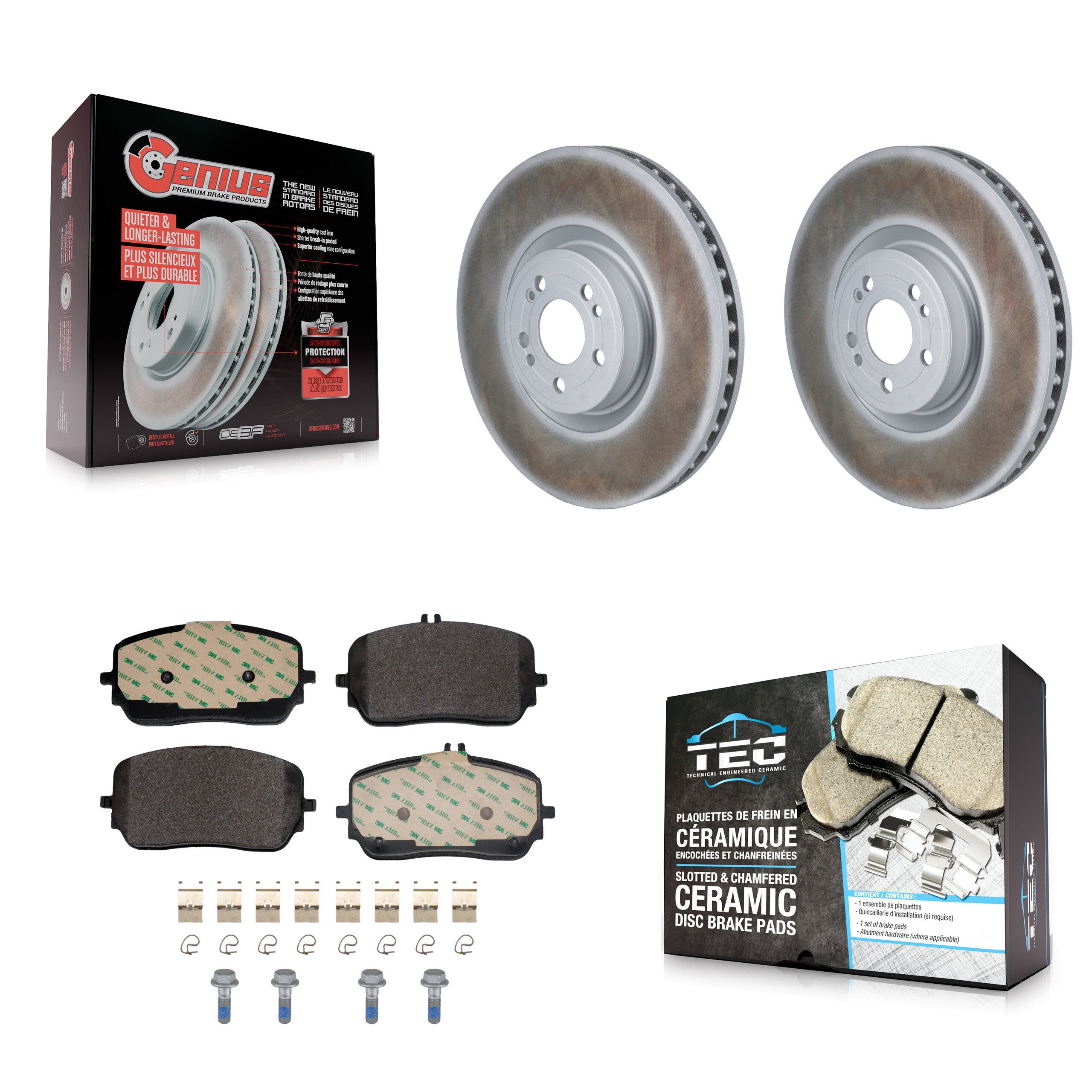 Transit Auto KGT-103507 Disc Brake Kit for 2020-2023 Mercedes-Benz GLE450, Mercedes-Benz GLE580 and More - Front