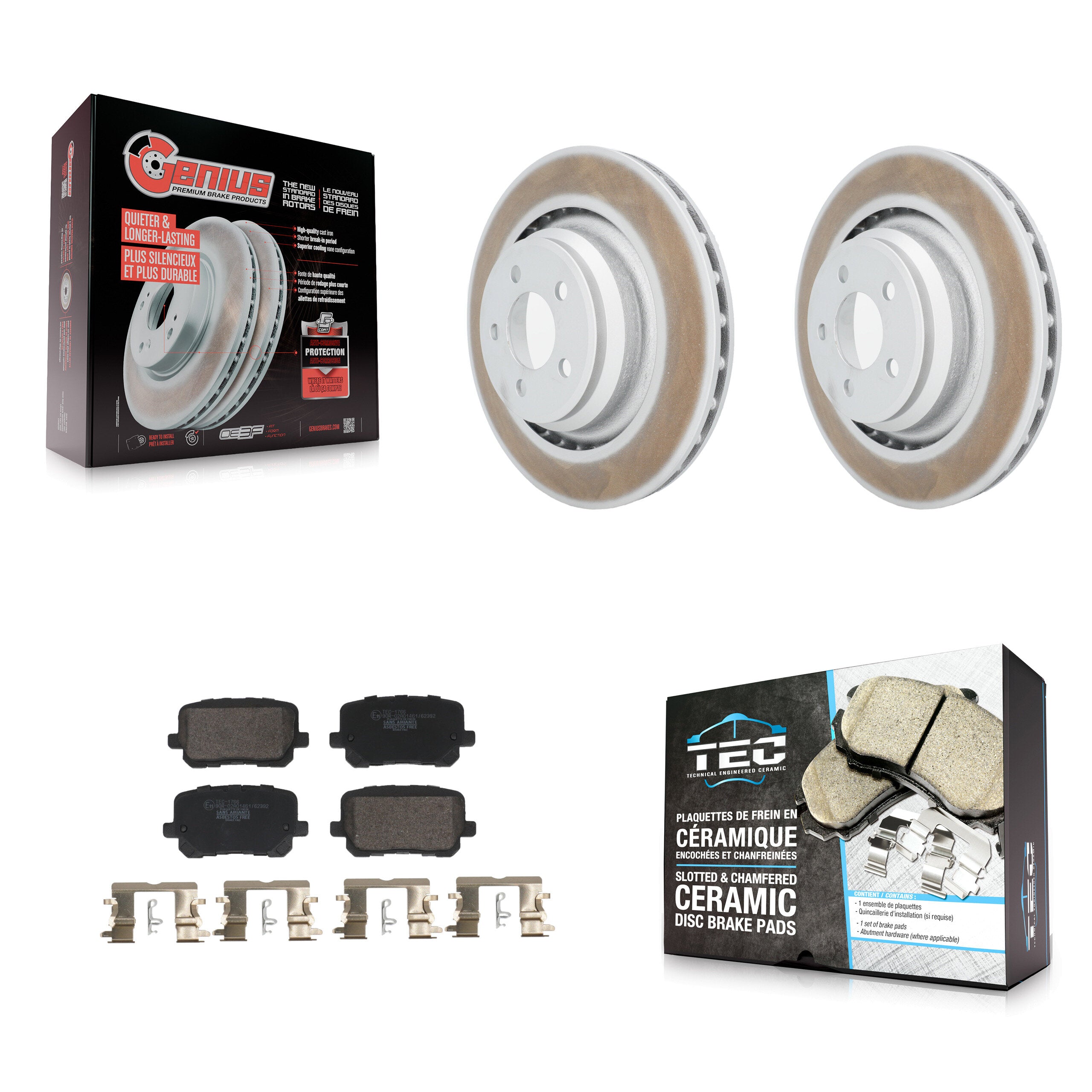 Transit Auto KGT-103510 Disc Brake Kit for 2014-2022 Dodge Charger - Rear