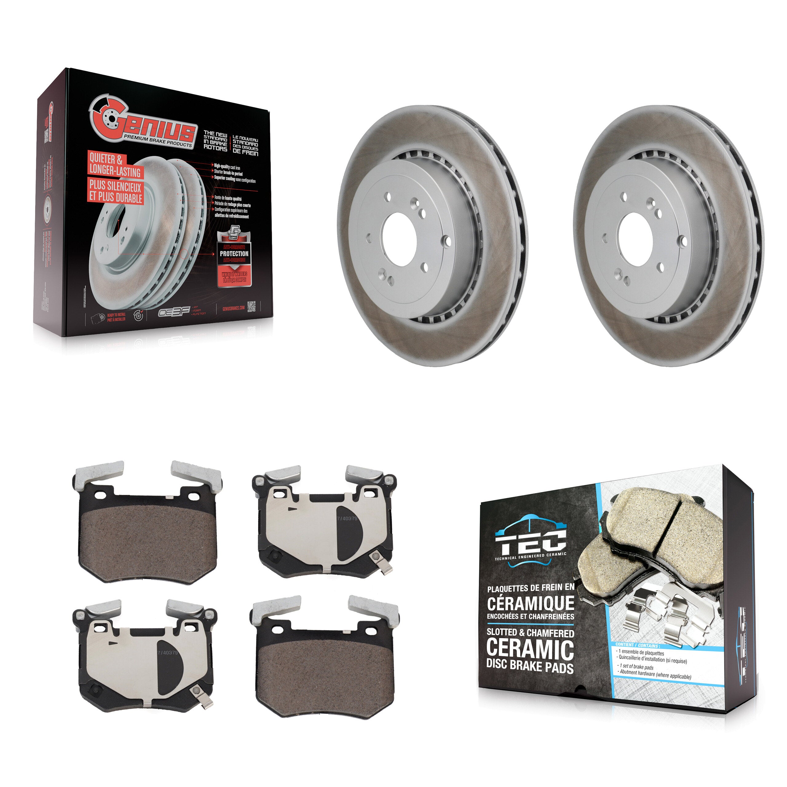 Transit Auto KGT-103518 Disc Brake Kit for 2018-2023 Genesis G70, Kia Stinger - Rear