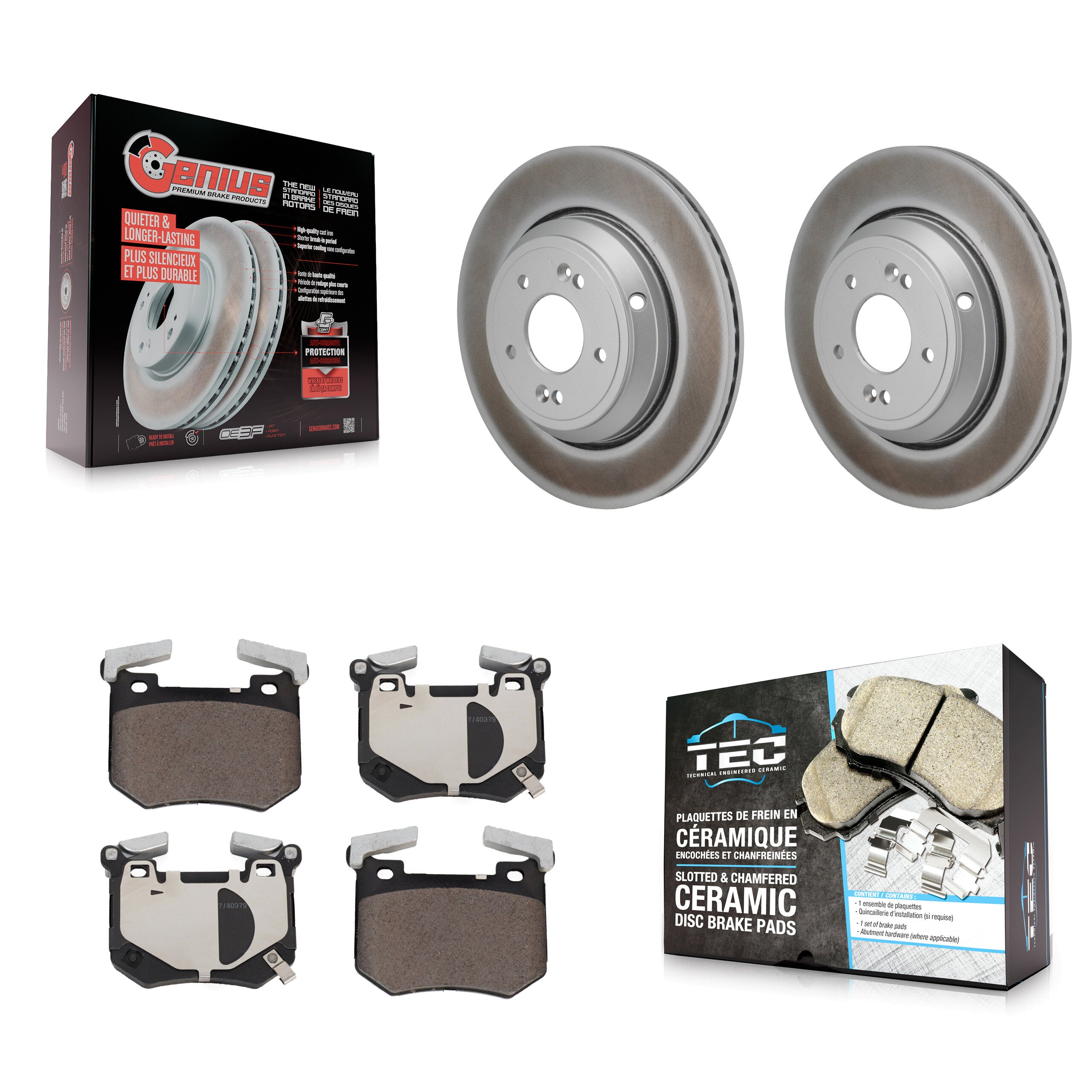 Transit Auto KGT-103519 Disc Brake Kit for 2022-2023 Genesis G70, Kia Stinger - Rear