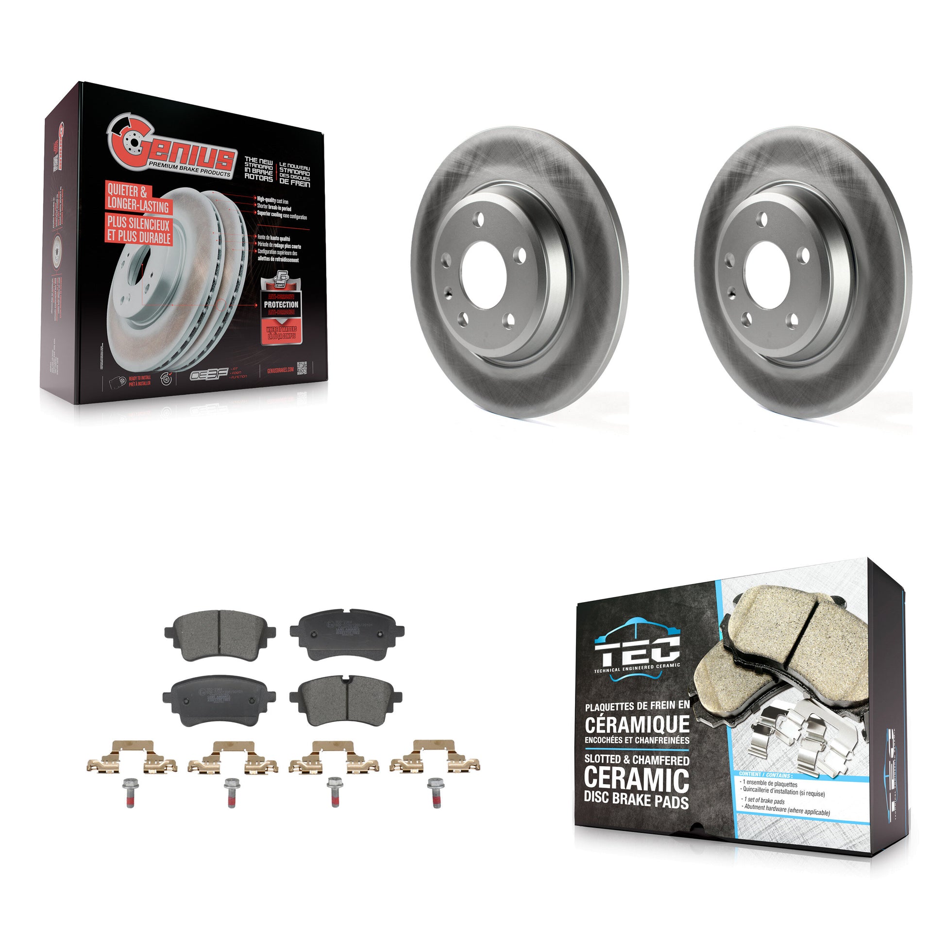 Transit Auto KGT-103540 Disc Brake Kit for 2021-2023 Audi A4 Quattro, Audi A5 Sportback - Rear