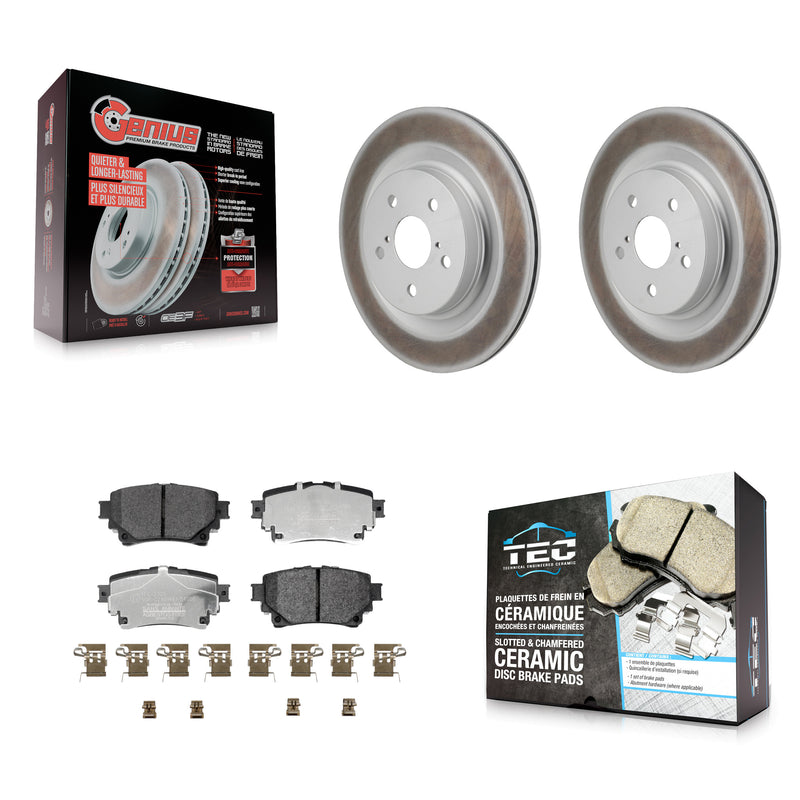 Transit Auto KGT-103542 Disc Brake Kit for 2021-2023 Lexus RZ450e, Subaru Solterra and More - Rear