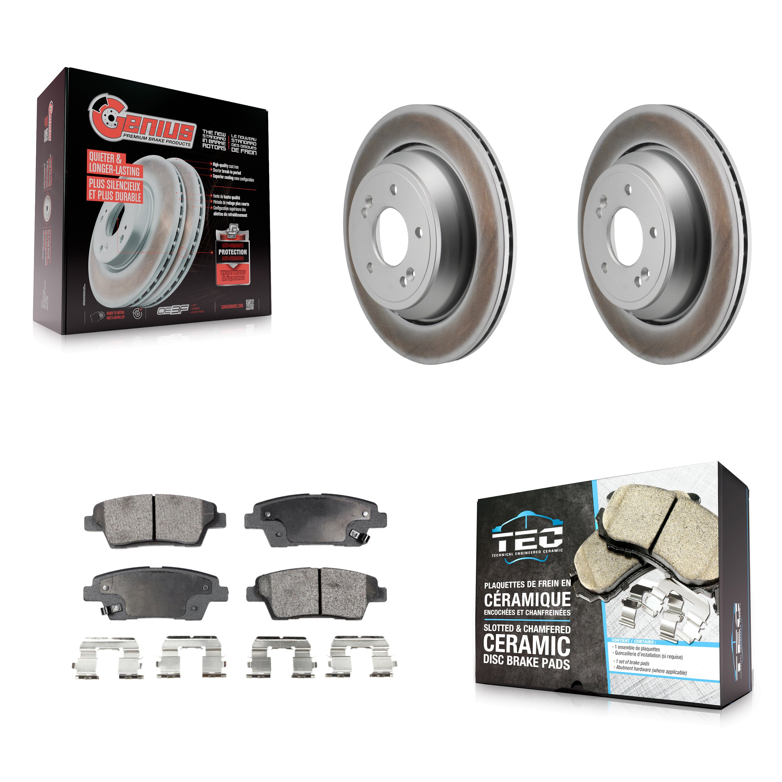 Transit Auto KGT-103560 Disc Brake Kit for 2015 Kia K900 - Rear