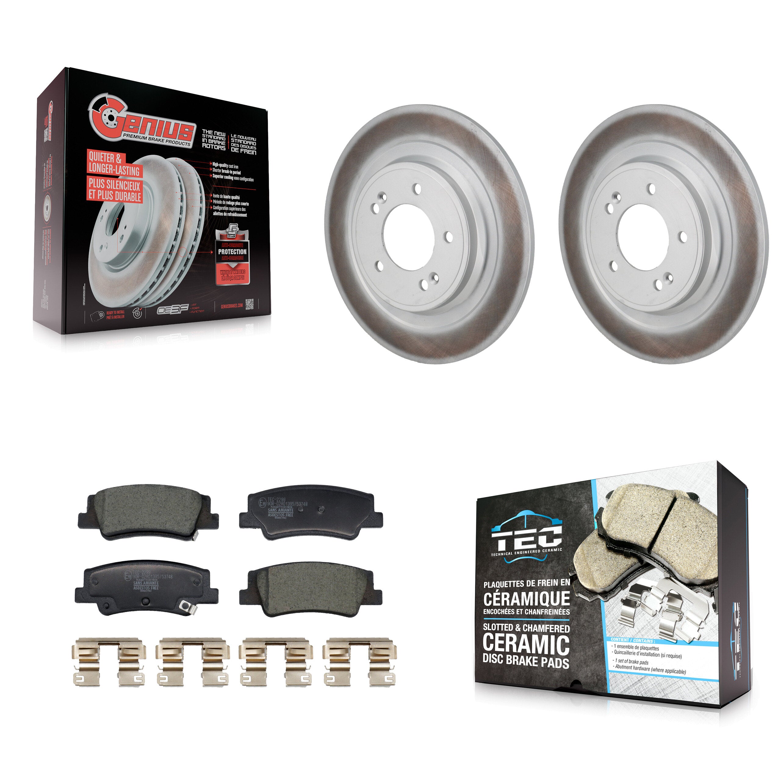 Transit Auto KGT-103568 Disc Brake Kit for 2022-2024 Kia Sportage, Hyundai Tucson - Rear