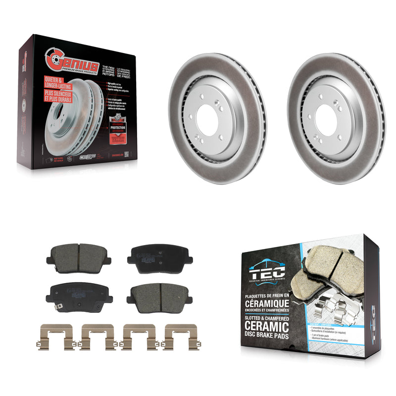Transit Auto KGT-103570 Disc Brake Kit for 2019-2024 Hyundai Elantra N, Hyundai Kona N, Hyundai Veloster N - Rear