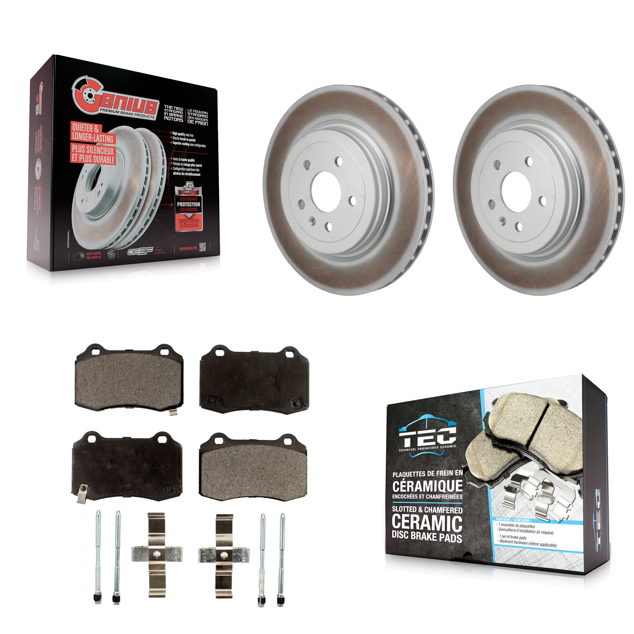 Transit Auto KGT-103575 Disc Brake Kit for 2012-2016 Tesla S - Rear