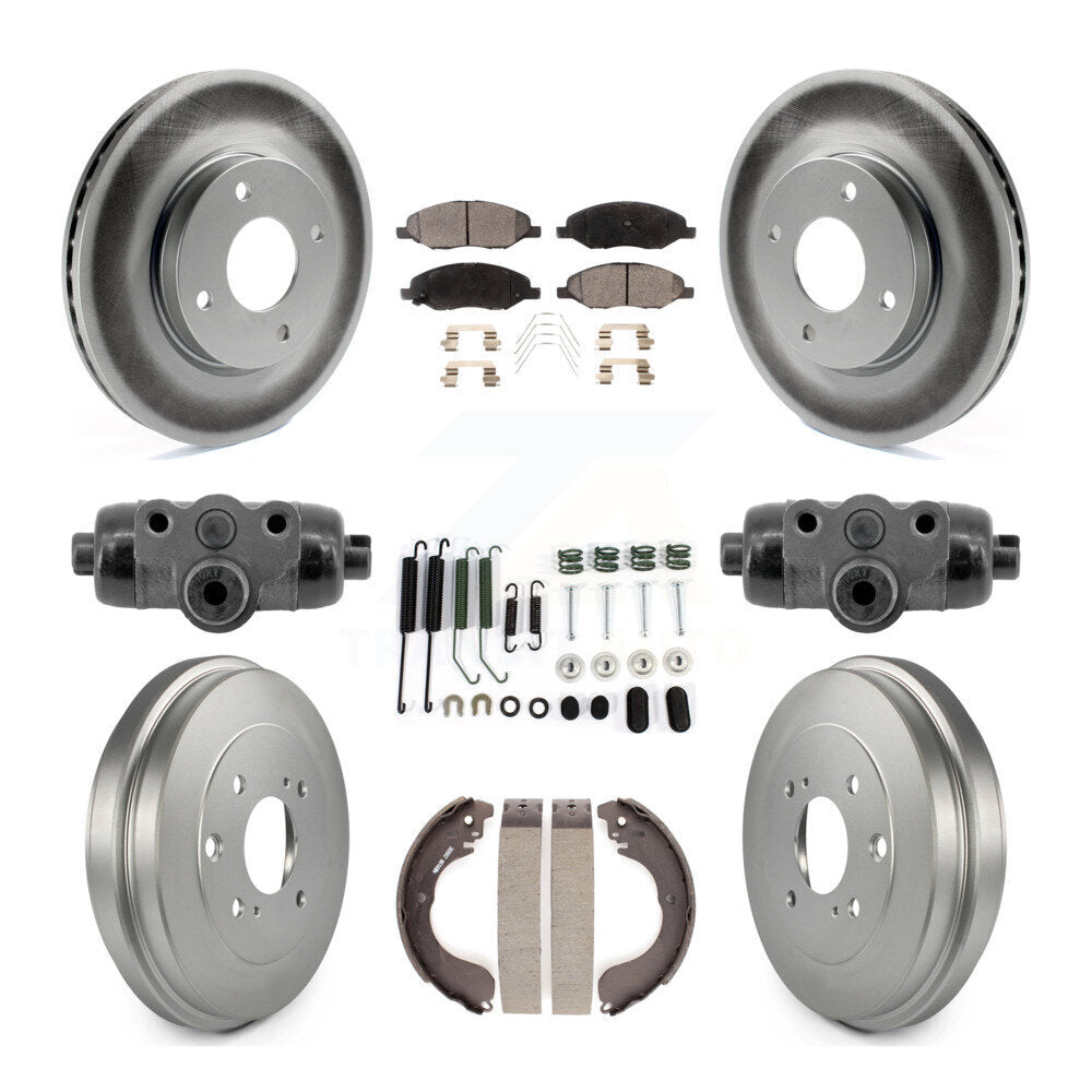 Transit Auto KGT-103600 Disc Brake Kit for 2008 Nissan Versa - Front and Rear
