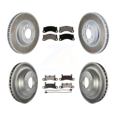 Transit Auto KGT-103610 Disc Brake Kit for 2011-2018 Porsche Cayenne, Volkswagen Touareg - Front and Rear