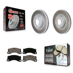 Transit Auto KGT-103614 Disc Brake Kit for 2011-2018 Porsche Cayenne, Volkswagen Touareg - Front