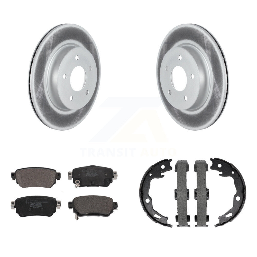 Transit Auto KGT-103862 Disc Brake Kit for 2018-2023 Nissan Rogue Sport, Nissan Qashqai, Nissan Rogue - Rear