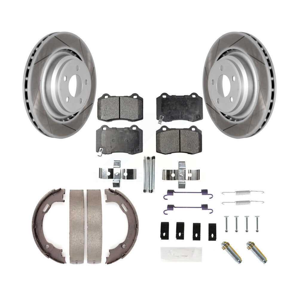 Transit Auto KGT-103982 Disc Brake Kit for 2005-2021 Dodge Charger, Dodge Challenger and More - Rear