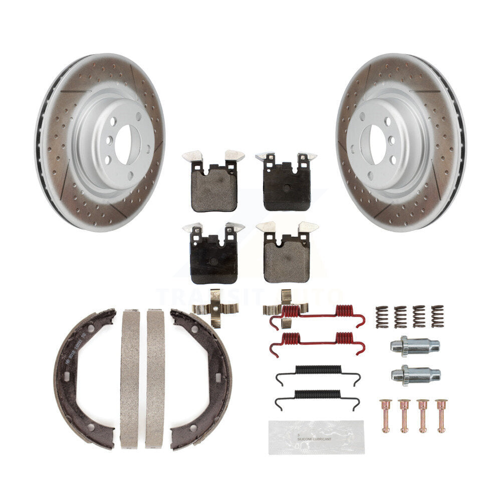 Transit Auto KGT-104001 Disc Brake Kit for 2013-2018 BMW 320i xDrive, BMW 328i - Rear