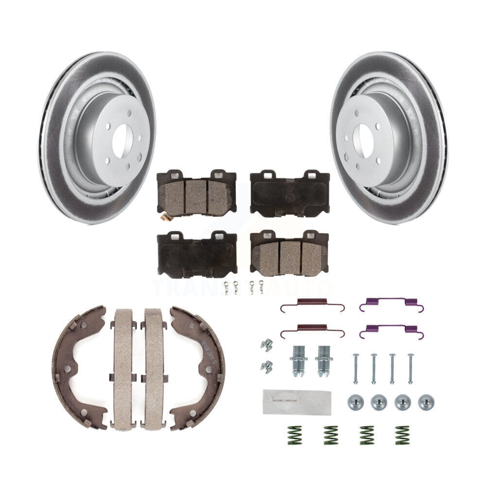 Transit Auto KGT-104190 Disc Brake Kit for 2009-2016 INFINITI Q60, INFINITI G37, Nissan 370Z - Rear