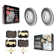 Transit Auto KGT-104307 Disc Brake Kit for 2015-2020 Mercedes-Benz C300, Mercedes-Benz C350e, Mercedes-Benz C400 - Front