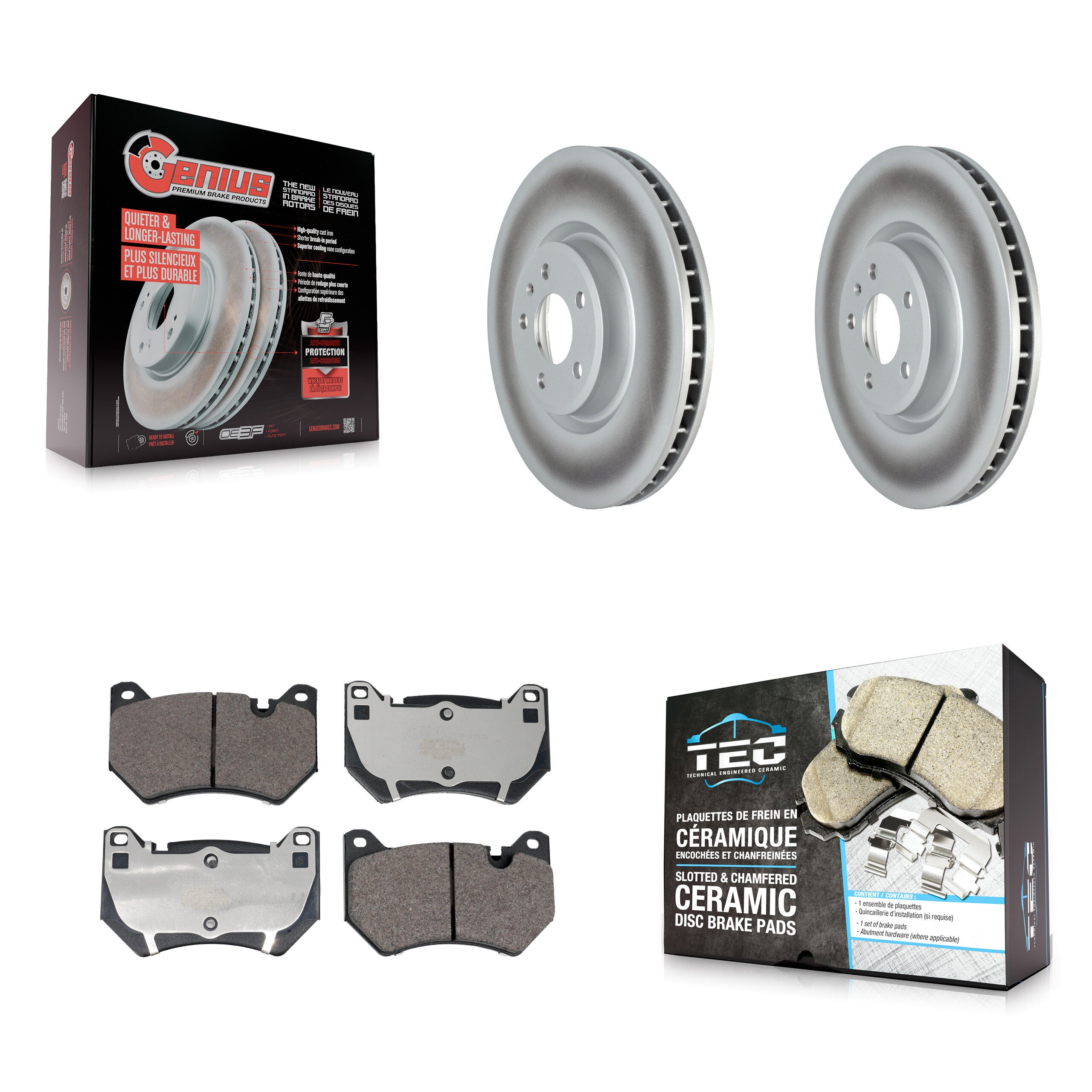 Transit Auto KGT-104312 Disc Brake Kit for 2021 Audi Q5 - Front