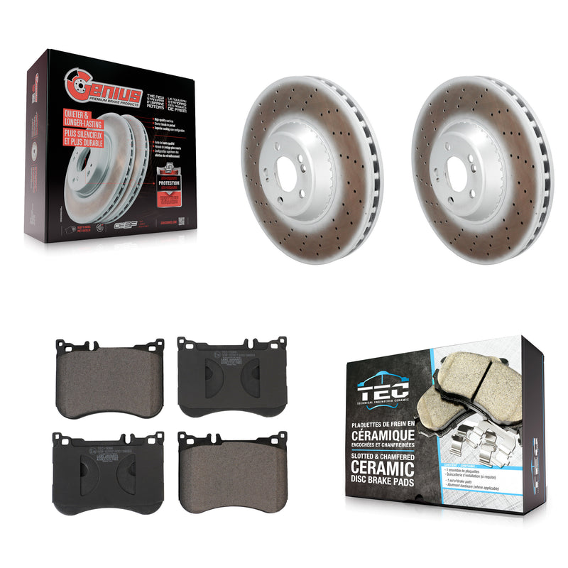Transit Auto KGT-104327 Disc Brake Kit for 2014-2021 Mercedes-Benz S450, Mercedes-Benz S560 and More - Front