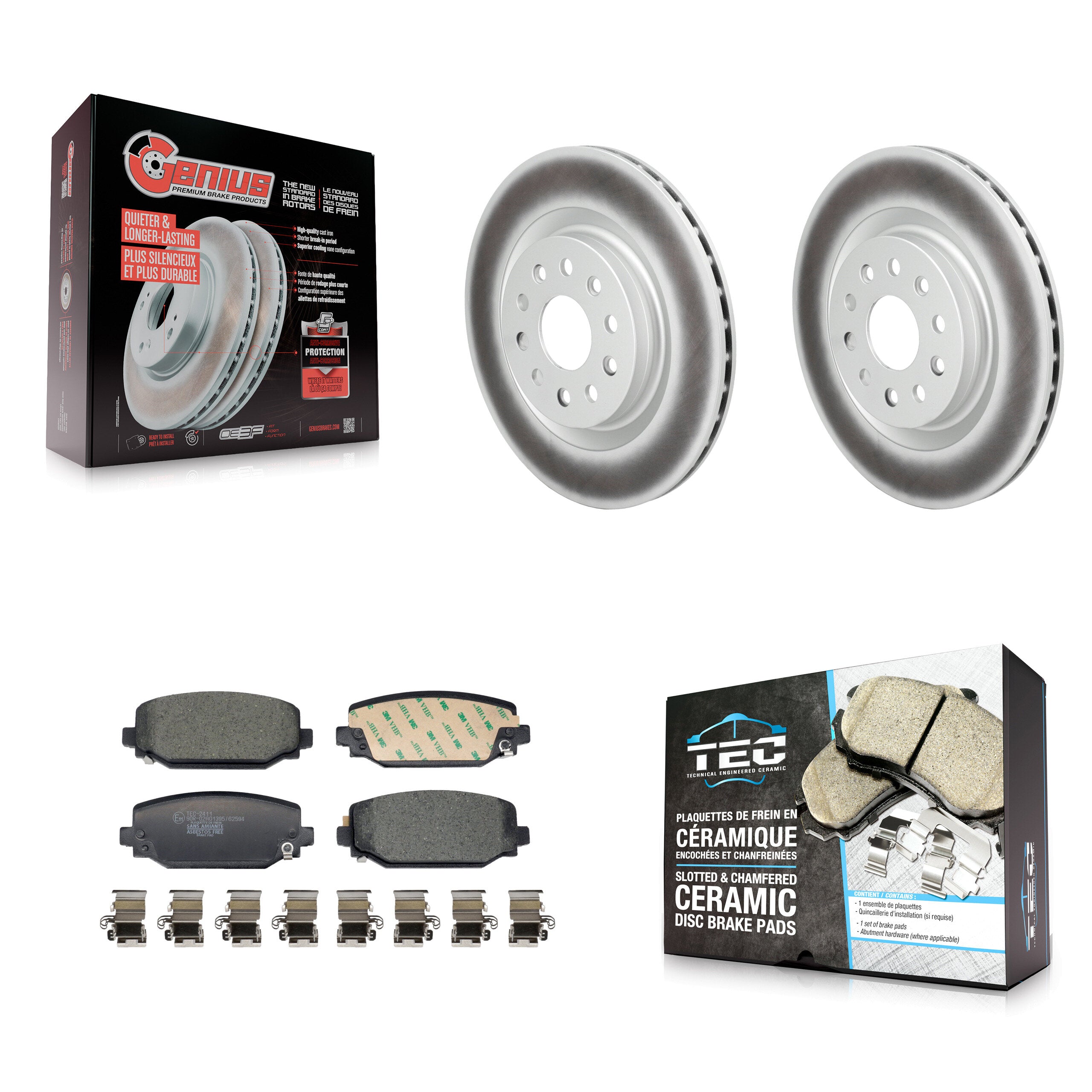 Transit Auto KGT-104346 Disc Brake Kit for 2021-2023 Jeep Grand Cherokee, Jeep Grand Cherokee L - Rear