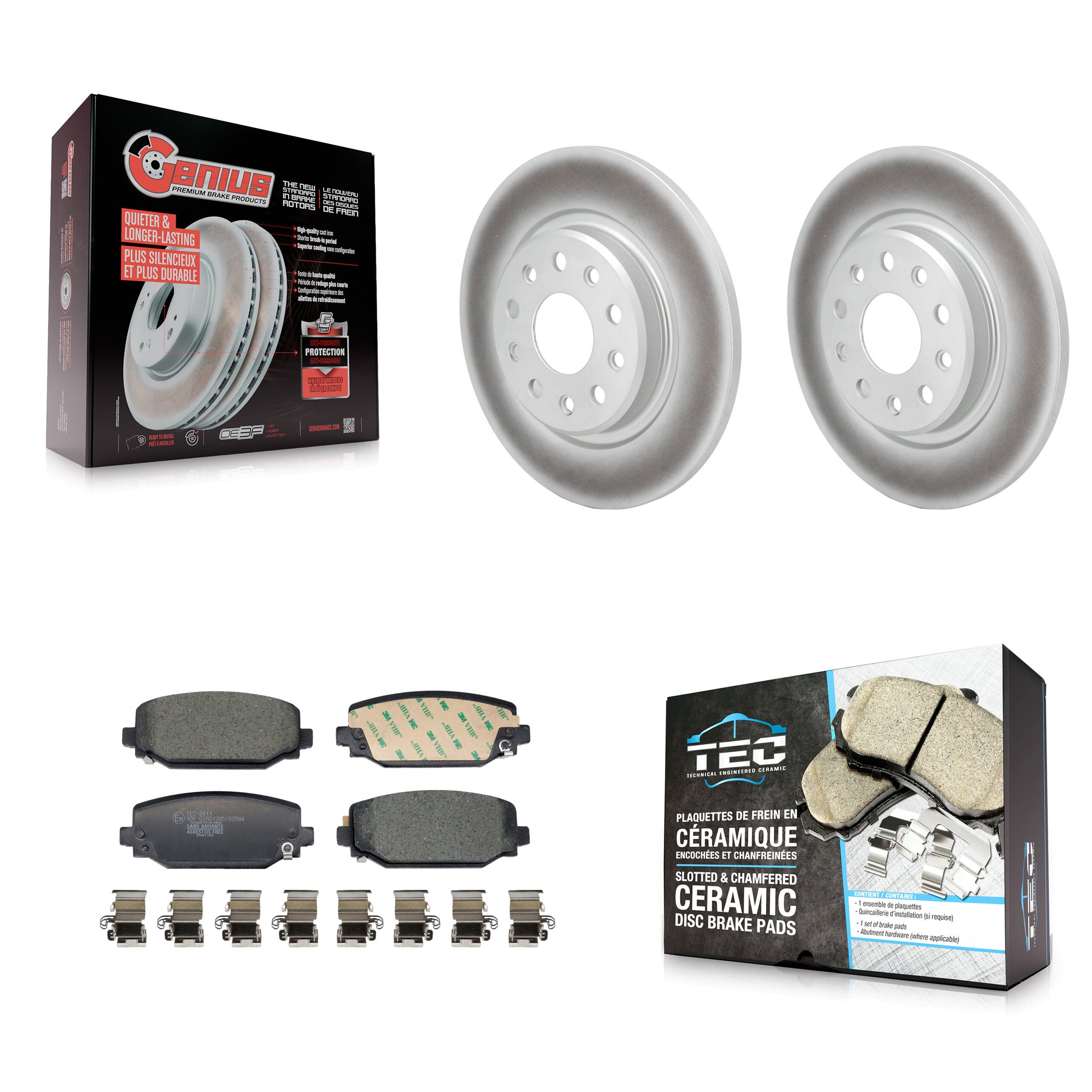 Transit Auto KGT-104347 Disc Brake Kit for 2021-2023 Jeep Grand Cherokee L - Rear