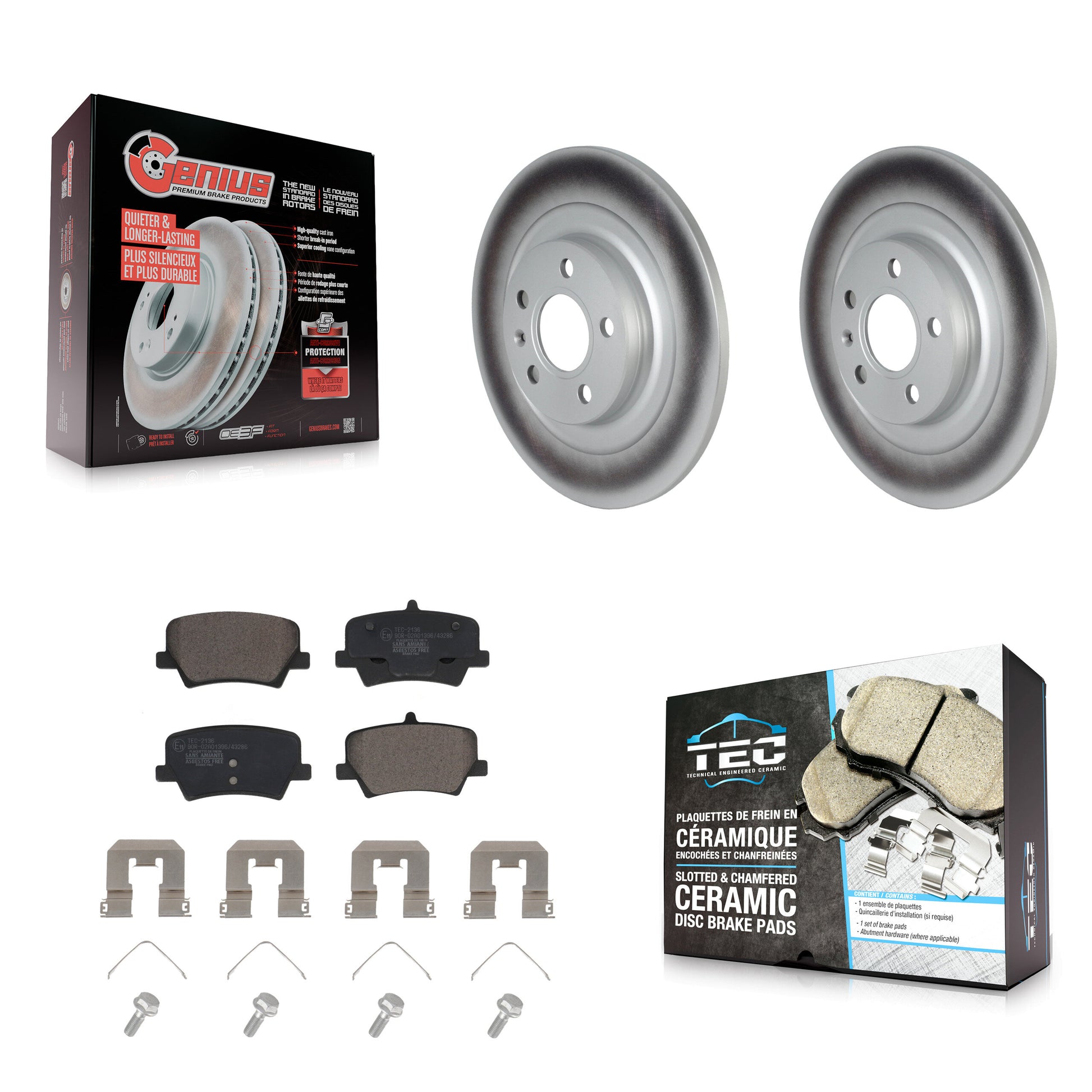 Transit Auto KGT-104349 Disc Brake Kit for 2019-2023 Volvo XC40 - Rear