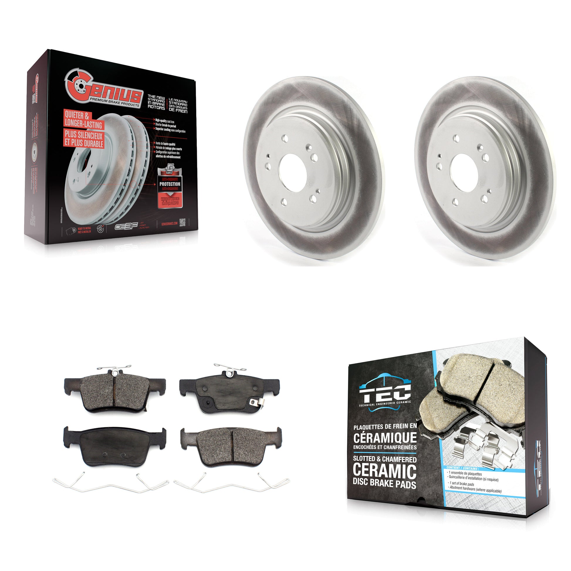 Transit Auto KGT-104356 Disc Brake Kit for 2022-2024 Acura RDX - Rear