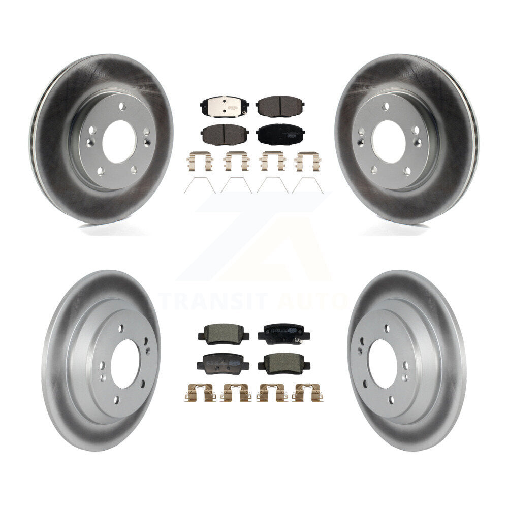 Transit Auto KGT-104369 Disc Brake Kit for 2021-2024 Kia Seltos - Front and Rear