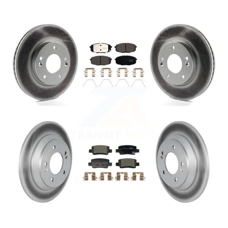 Transit Auto KGT-104369 Disc Brake Kit for 2021-2024 Kia Seltos - Front and Rear