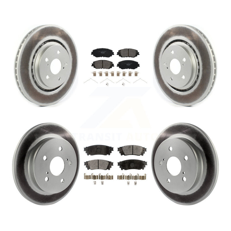 Transit Auto KGT-104378 Disc Brake Kit for 2020 Toyota Camry - Front and Rear