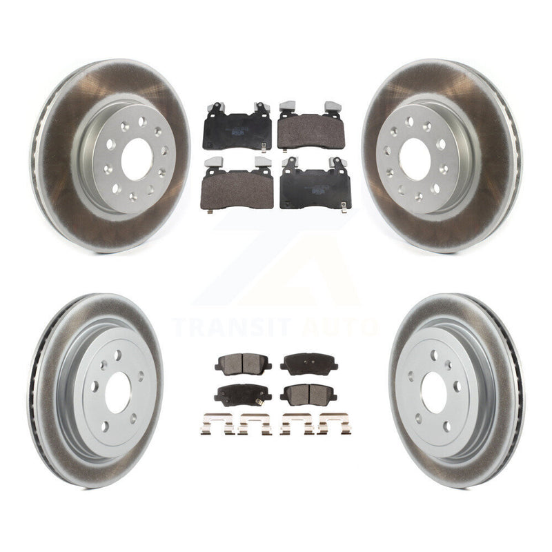 Transit Auto KGT-104384 Disc Brake Kit for 2016-2019 Cadillac CTS - Front and Rear