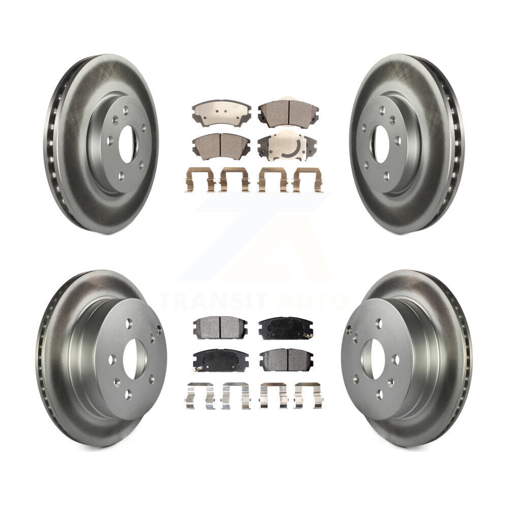 Transit Auto KGT-104388 Disc Brake Kit for 2017 GMC Terrain - Front and Rear