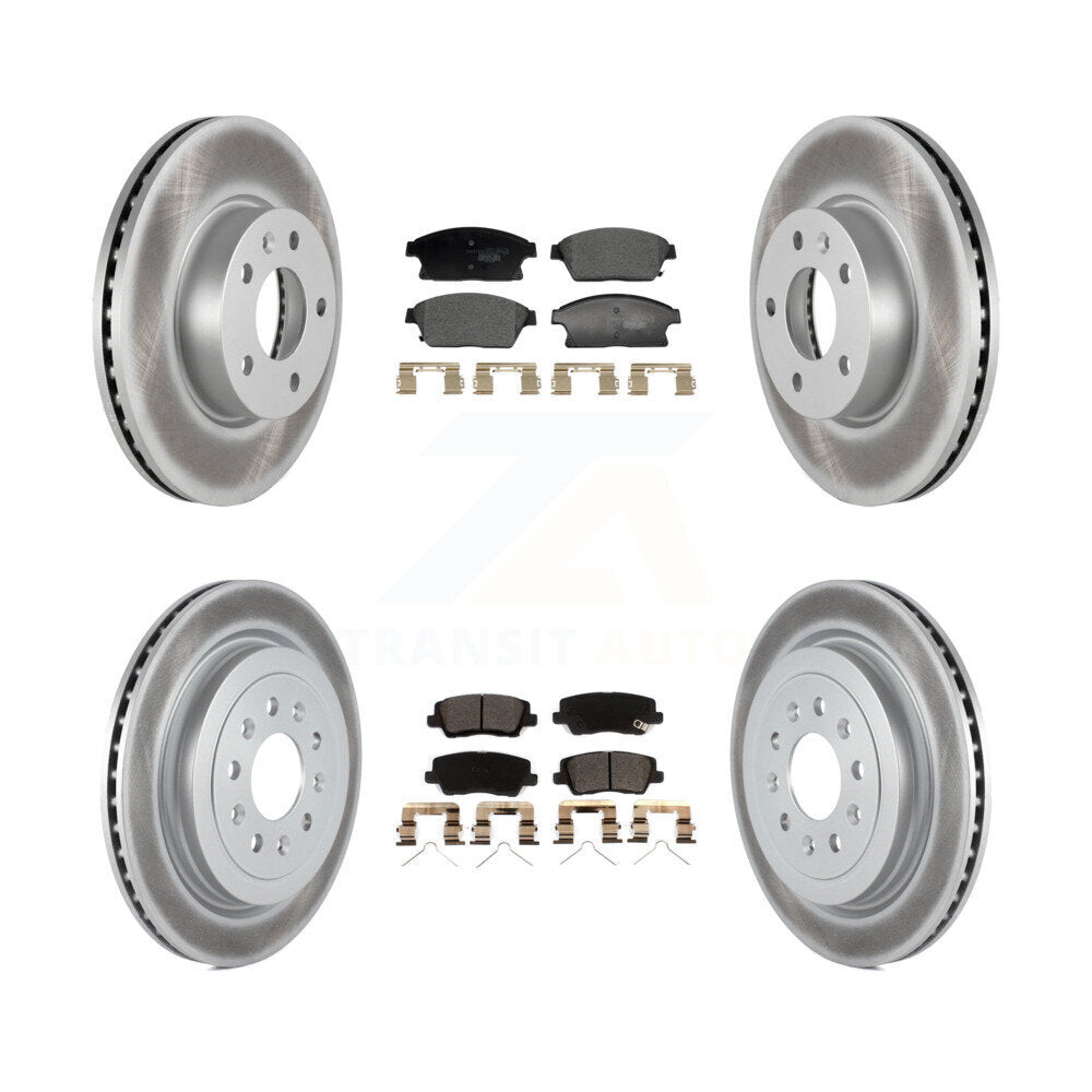 Transit Auto KGT-104399 Disc Brake Kit for 2018 Cadillac ATS - Front and Rear