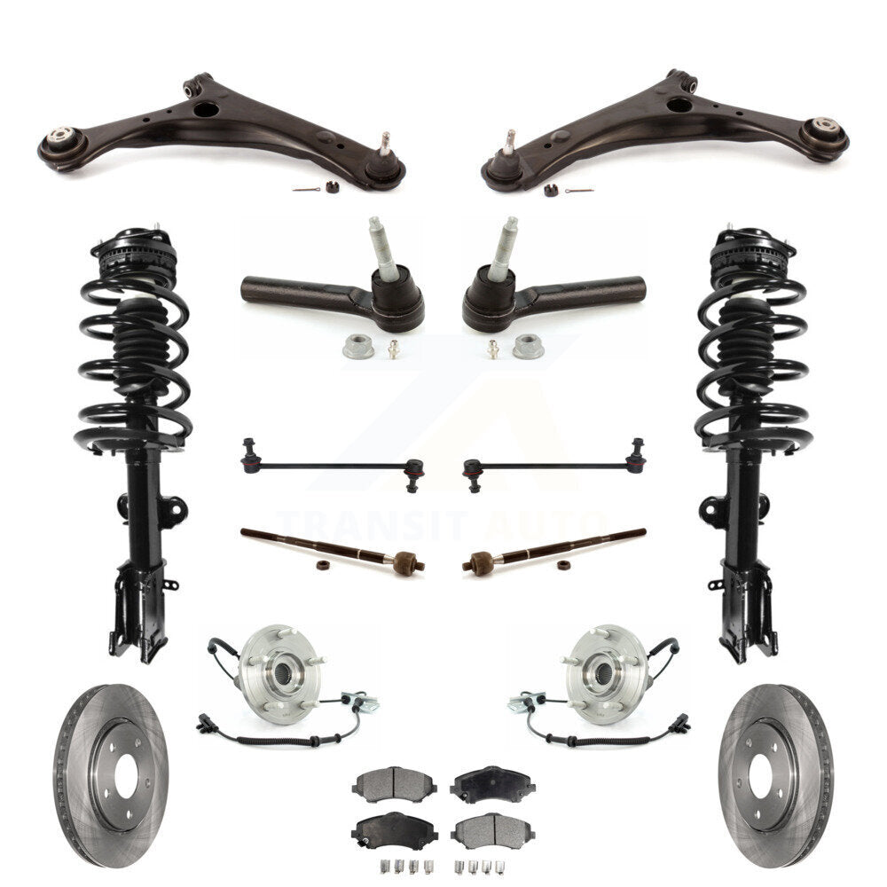 Transit Auto KM-100073 Suspension Strut and Coil Spring Assembly for 2008-2010 Chrysler Town & Country - Front