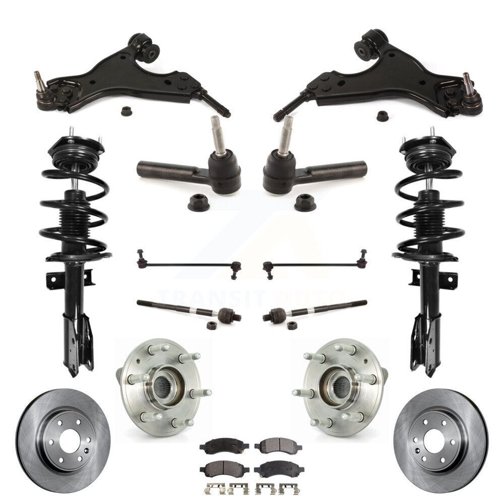 Transit Auto KM-100079 Suspension Strut and Coil Spring Assembly for 2007-2012 Chevrolet Traverse, Buick Enclave and More - Front
