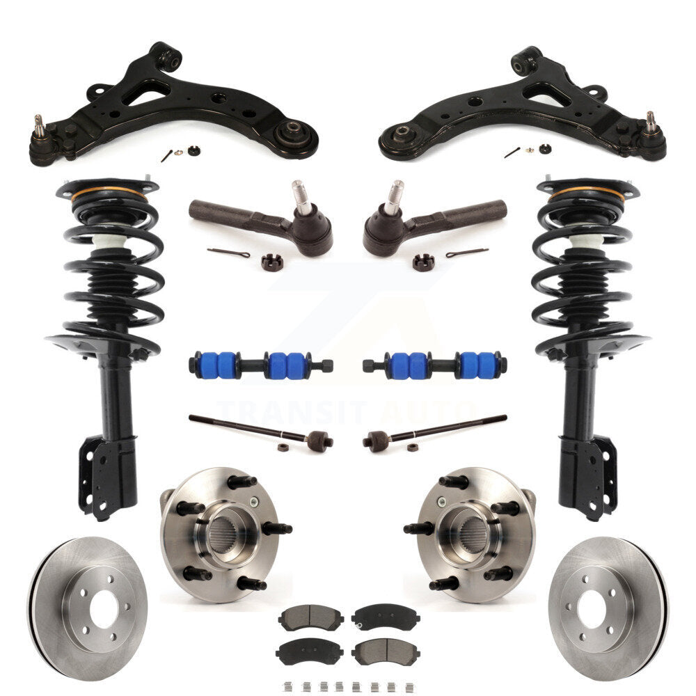 Transit Auto KM-100190 Suspension Strut and Coil Spring Assembly for 2003-2007 Buick Rendezvous, Pontiac Aztek - Front