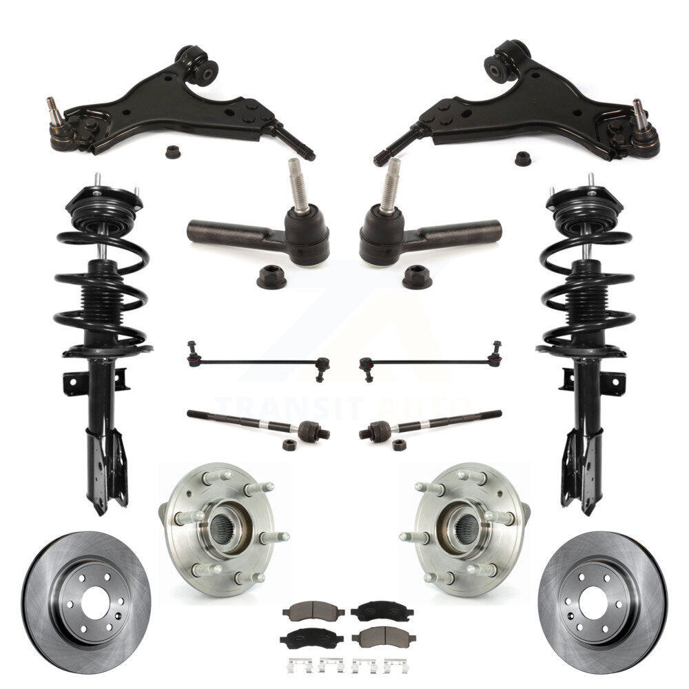 Transit Auto KM-100207 Suspension Strut and Coil Spring Assembly for 2007-2012 Chevrolet Traverse, Buick Enclave and More - Front