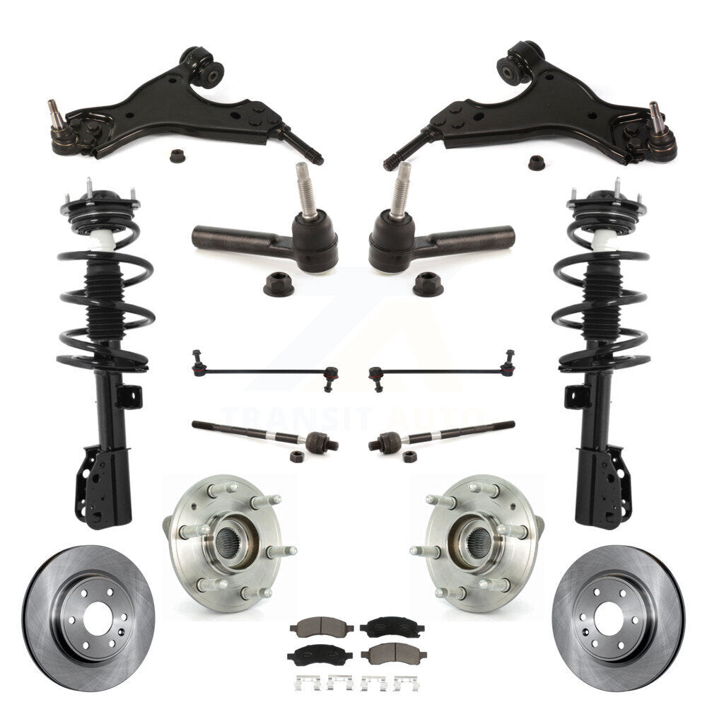 Transit Auto KM-100208 Suspension Strut and Coil Spring Assembly for 2013-2017 GMC Acadia Limited, Buick Enclave and More - Front
