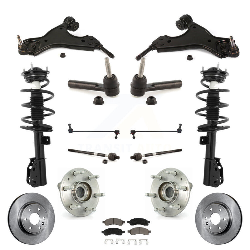 Transit Auto KM-100208 Suspension Strut and Coil Spring Assembly for 2013-2017 GMC Acadia Limited, Buick Enclave and More - Front